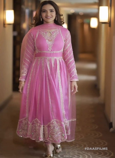 NSR 817 Embroidery Faux Georgette Anarkali Readymade Suits Wholesale Shop In Surat